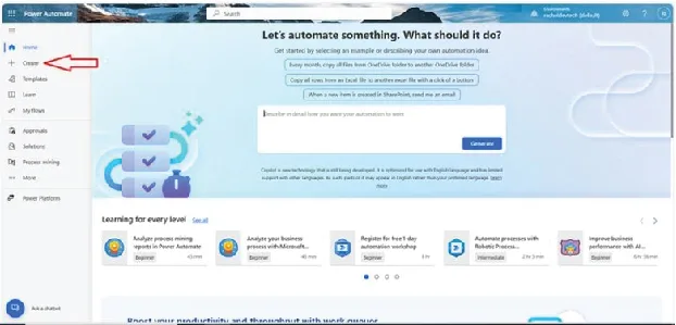 Power Automate portal Create Power Automate portal Create