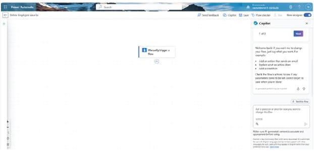  Power Automate portal iManually trigger a flow