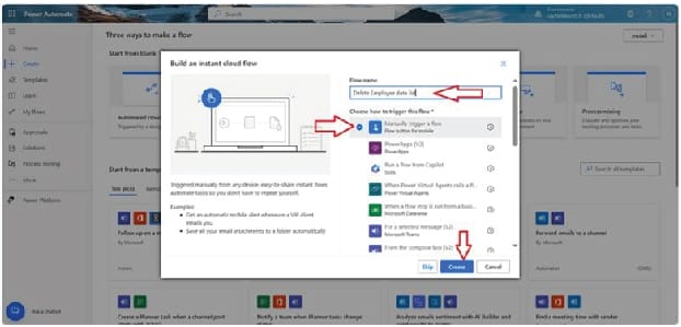  Power Automate portal iManually trigger a flow