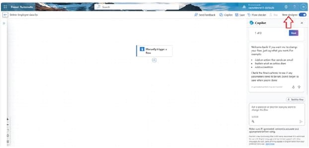  Power Automate portal  Right trigger a flow