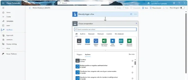 Power Automate portal New step to add your first action Power Automate portal New step to add your first action