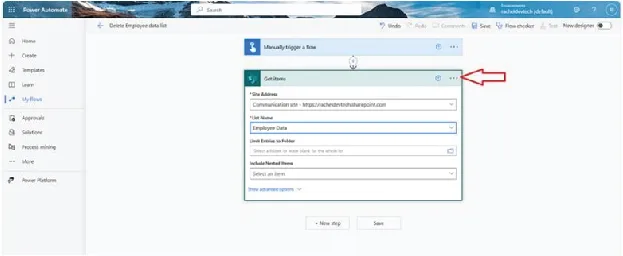 Power Automate portal Get item action Power Automate portal Get item action