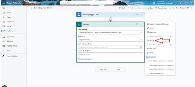 Power Automate portal Get item action Power Automate portal Get item action