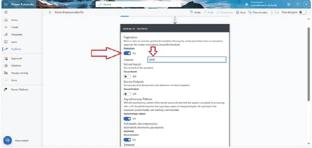 Power Automate portal Off to On by clicking Power Automate portal Off to On by clicking
