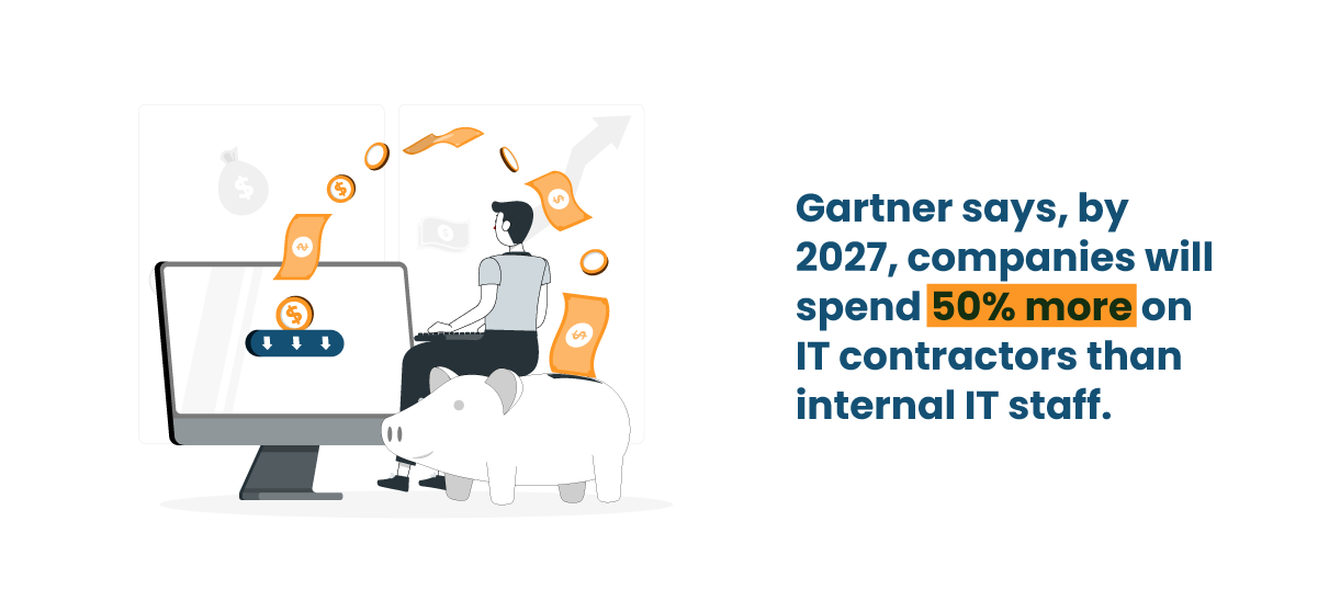 Gartner report on rising IT outsourcing costs