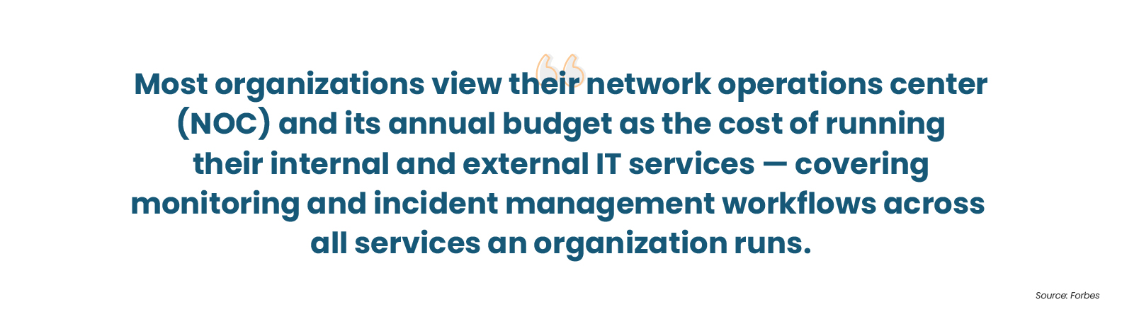 Noc annual budget as the cost of running